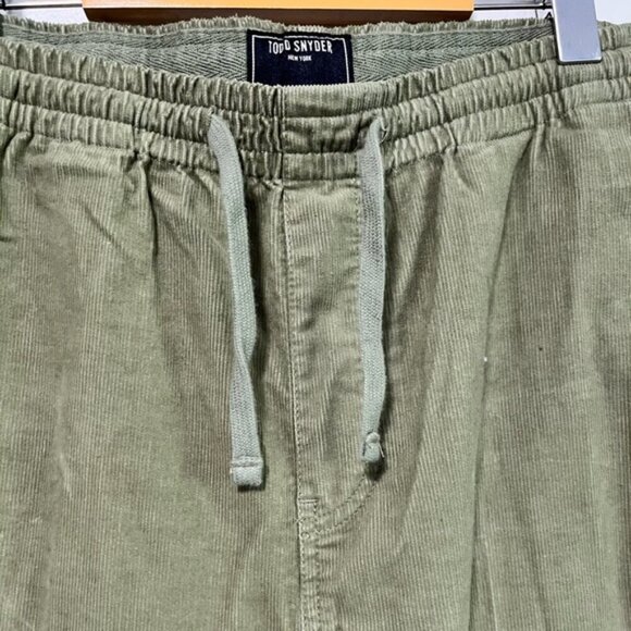 Todd Snyder Men’s Olive Green Drawstring Pants – Size Large - Picture 8 of 12